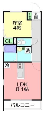 Glandear鎌倉（グランディア鎌倉）の間取り画像