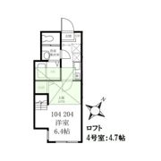 ハーミットクラブハウス踊場の間取り画像