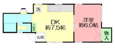 小川アパートBの間取り画像