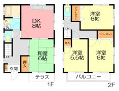 小清水貸家の間取り画像