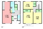 テラスパークなか Cの間取り画像