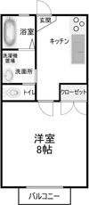 ドミールFUKAGAWAIの間取り画像