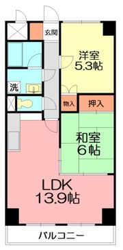 ヒルサイドクラタの間取り画像
