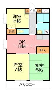 グリーンヒルサイトウ弐番館の間取り画像