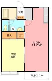 滝谷ハイツの間取り画像