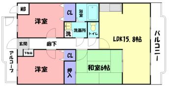 サザンコーストの間取り画像