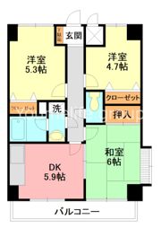 欅ハイツの間取り画像