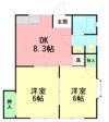 ラ・メール西湘Aの間取り画像