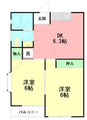 ラ・メール西湘Bの間取り画像