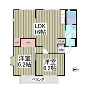 サンビレッジ大磯Cの間取り画像