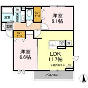 コンフォートイセゼキの間取り画像