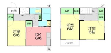 興津貸家C棟の間取り画像