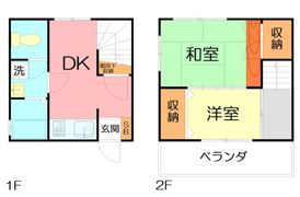 松林貸家の間取り画像