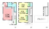 辻堂5丁目テラスハウスの間取り画像