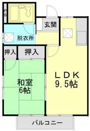 コーポ秀建の間取り画像