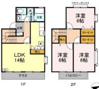 ビューパレスBの間取り画像