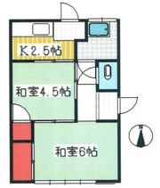井上貸家の間取り画像
