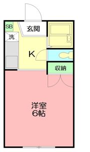 オゾンハイツの間取り画像