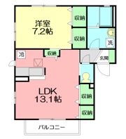 ハーモニーBの間取り画像