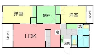 ソルヴィータ天王山IIの間取り画像