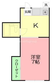 ハイツ五代の間取り画像