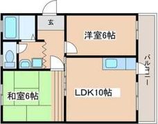 渋沢小田急ハイツ5号棟（206）の間取り画像