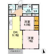 ペアガーデンの間取り画像