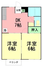 エスペーロ鶴嶺の間取り画像