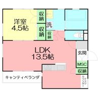 ラクスラス湘南辻堂の間取り画像