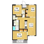 ブランメゾンAの間取り画像