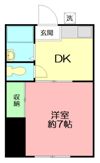 加賀ハイツCの間取り画像