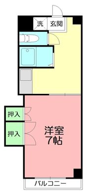 コーポ落合の間取り画像
