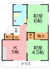 サニーサイド大磯Bの間取り画像