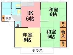 シャトレー森戸の間取り画像