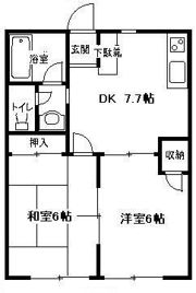 ハイツ雅の間取り画像