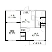 ハイツシャルムの間取り画像