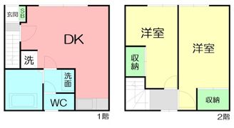 ハイツ市川の間取り画像