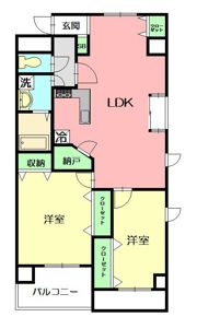 ラトゥール レジュモーの間取り画像