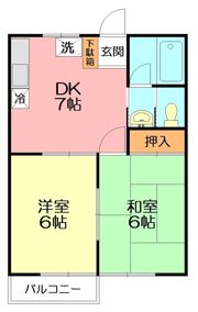 ケーエムハイツの間取り画像