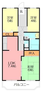 フォーレスト城北 B棟の間取り画像