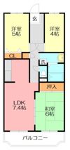 フォーレスト城北 B棟の間取り画像