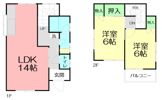 横内貸家の間取り画像