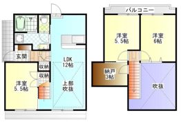 テラスハウスI 西の間取り画像