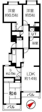 クリオ鎌倉笛田の間取り画像