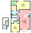 ロイヤルタウンKG C棟の間取り画像