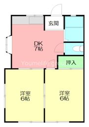 清水ハイツの間取り画像