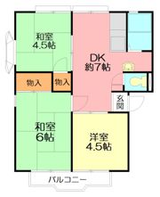 フラワーハイツの間取り画像