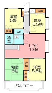 アゼリアコートの間取り画像