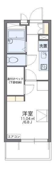 レオパレスF2の間取り画像