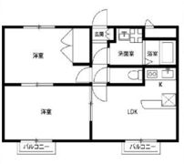 アンプルールフェール小川の間取り画像